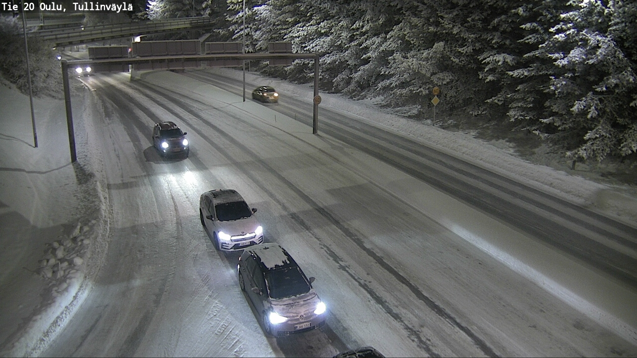 Weather Camera Image Väg 20 Uleåborg, Tullinväylä, Oulu, Pohjois-Pohjanmaa