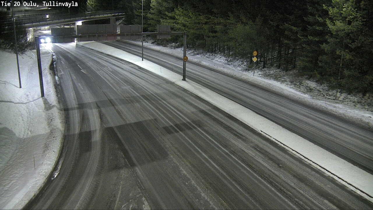 Weather Camera Image Road 20 Oulu, Tullinväylä, Oulu, Pohjois-Pohjanmaa