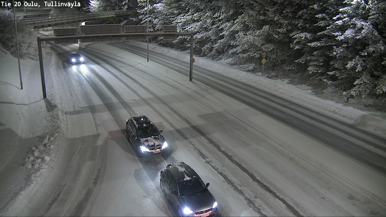 Weather Camera Image Väg 20 Uleåborg, Tullinväylä, Oulu, Pohjois-Pohjanmaa