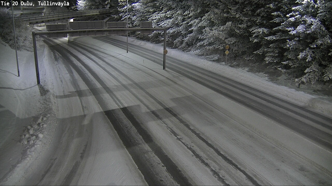 Weather Camera Image Road 20 Oulu, Tullinväylä, Oulu, Pohjois-Pohjanmaa