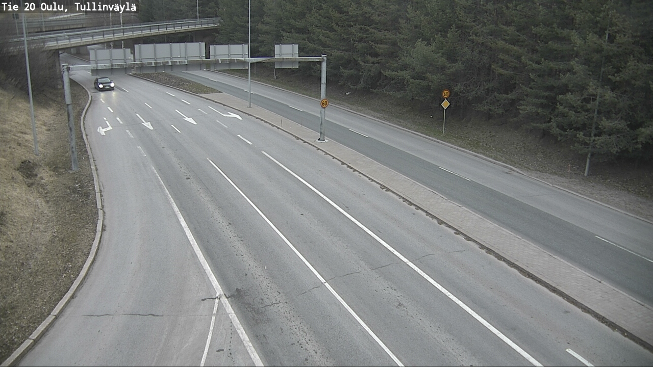 Weather Camera Image Road 20 Oulu, Tullinväylä, Oulu, Pohjois-Pohjanmaa