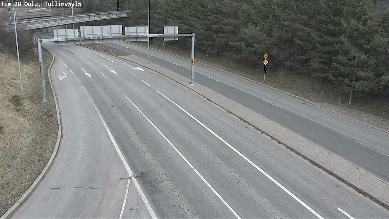 Weather Camera Image Road 20 Oulu, Tullinväylä, Oulu, Pohjois-Pohjanmaa