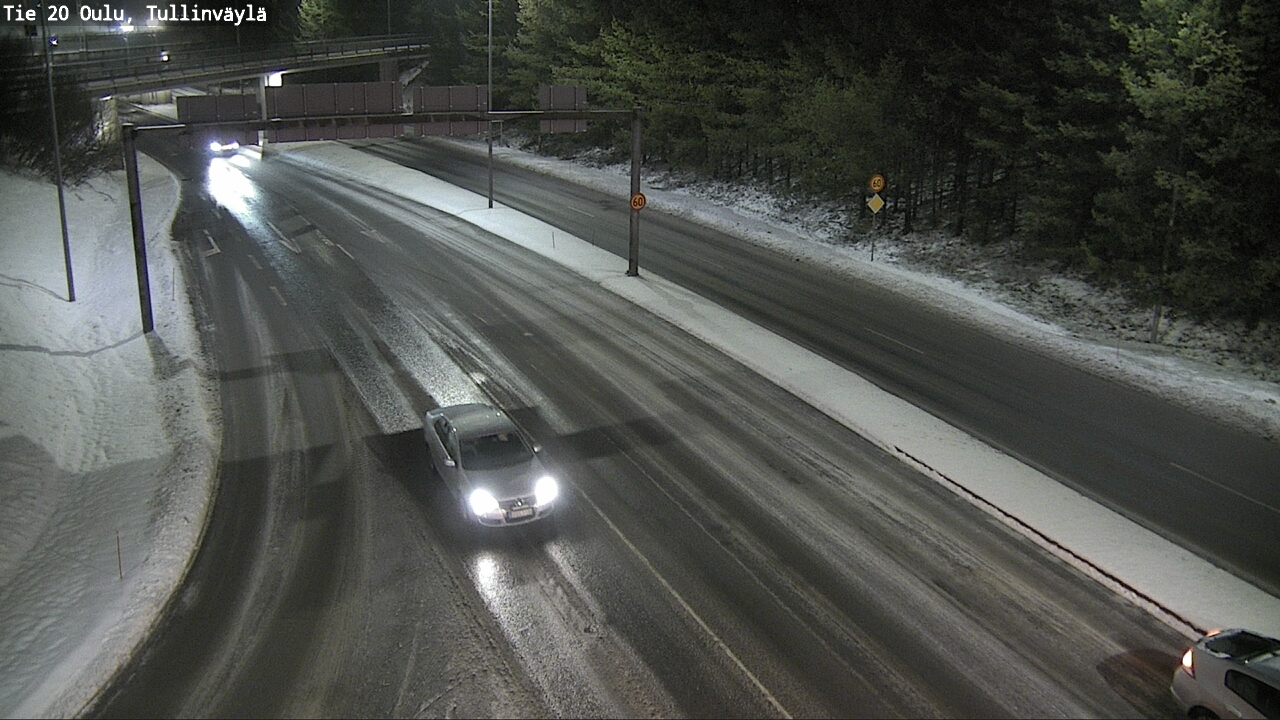 Weather Camera Image Road 20 Oulu, Tullinväylä, Oulu, Pohjois-Pohjanmaa