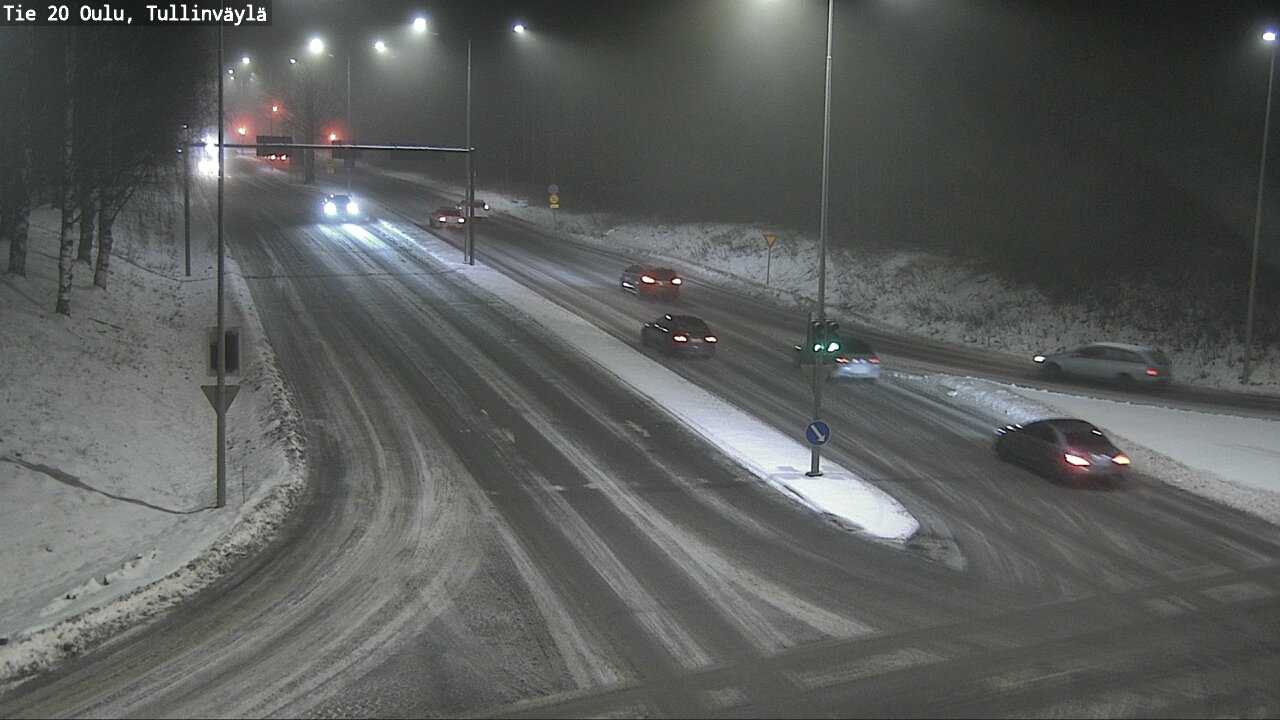 Weather Camera Image Väg 20 Uleåborg, Tullinväylä, Oulu, Pohjois-Pohjanmaa