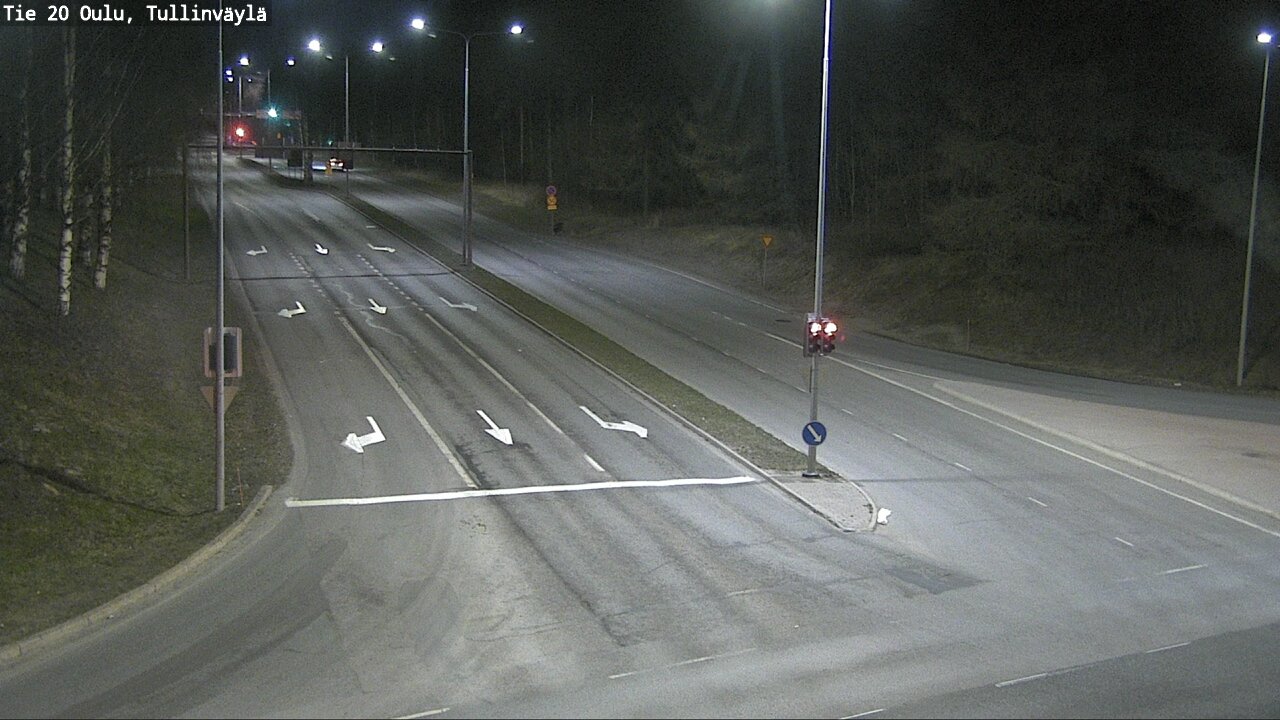 Weather Camera Image Väg 20 Uleåborg, Tullinväylä, Oulu, Pohjois-Pohjanmaa