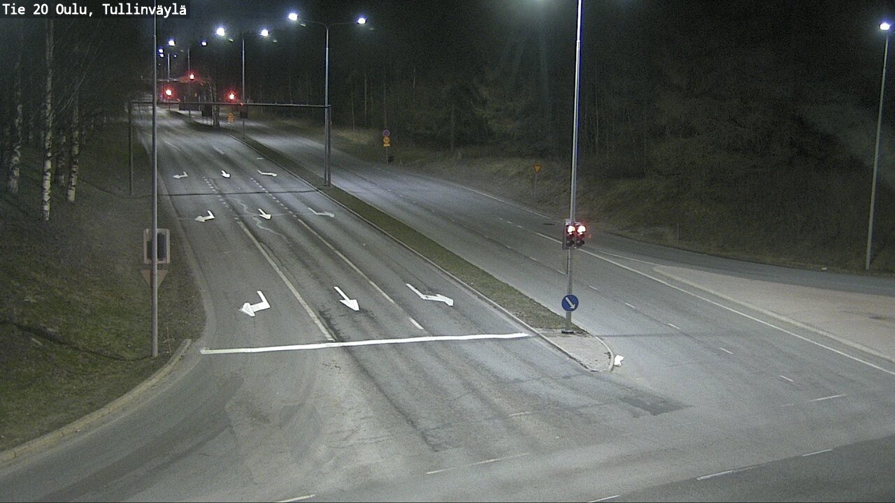 Weather Camera Image Väg 20 Uleåborg, Tullinväylä, Oulu, Pohjois-Pohjanmaa