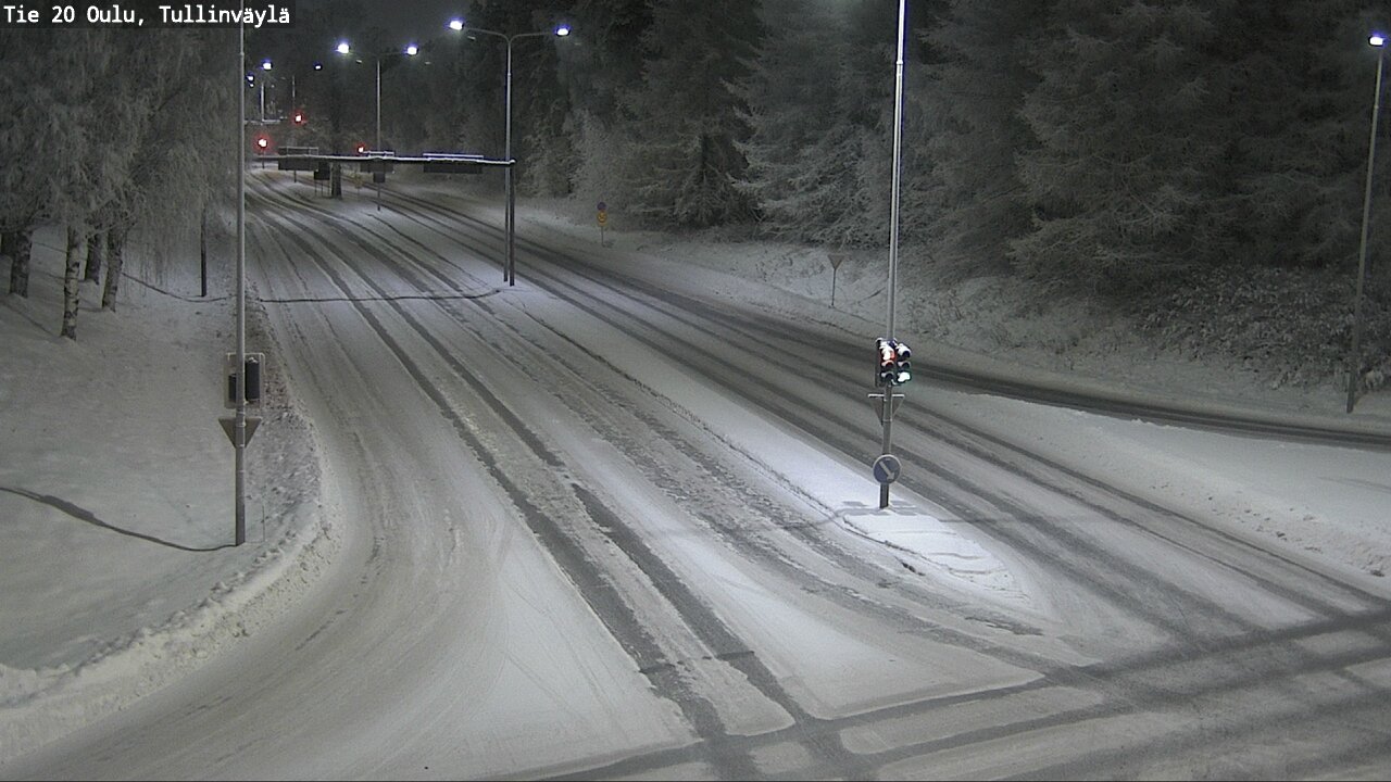 Weather Camera Image Road 20 Oulu, Tullinväylä, Oulu, Pohjois-Pohjanmaa