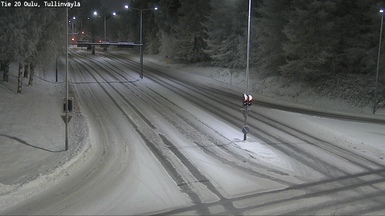 Weather Camera Image Road 20 Oulu, Tullinväylä, Oulu, Pohjois-Pohjanmaa
