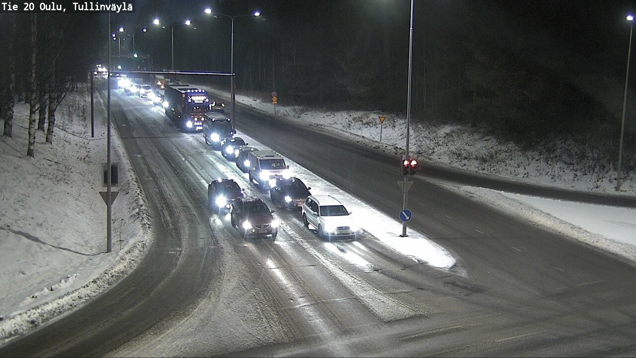 Weather Camera Image Road 20 Oulu, Tullinväylä, Oulu, Pohjois-Pohjanmaa