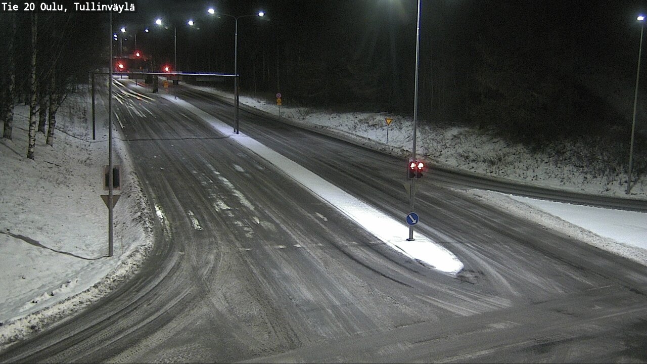 Weather Camera Image Väg 20 Uleåborg, Tullinväylä, Oulu, Pohjois-Pohjanmaa