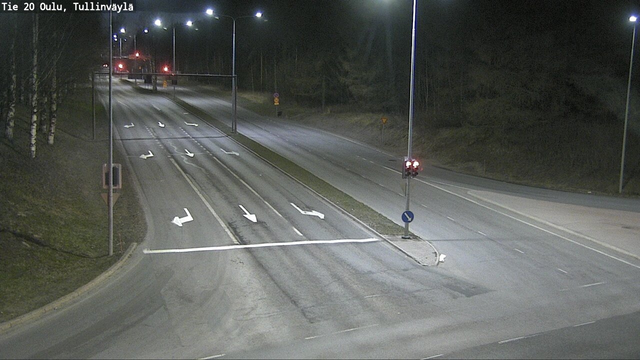 Weather Camera Image Väg 20 Uleåborg, Tullinväylä, Oulu, Pohjois-Pohjanmaa