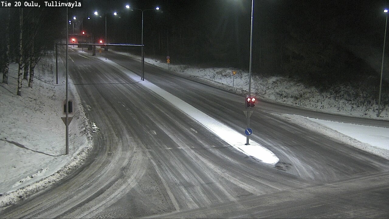 Weather Camera Image Väg 20 Uleåborg, Tullinväylä, Oulu, Pohjois-Pohjanmaa