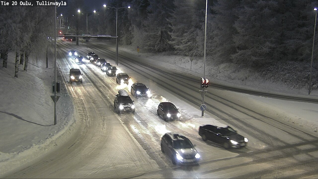 Weather Camera Image Väg 20 Uleåborg, Tullinväylä, Oulu, Pohjois-Pohjanmaa