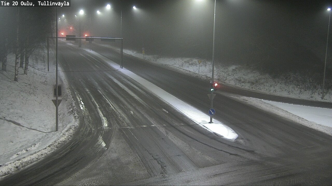 Weather Camera Image Väg 20 Uleåborg, Tullinväylä, Oulu, Pohjois-Pohjanmaa