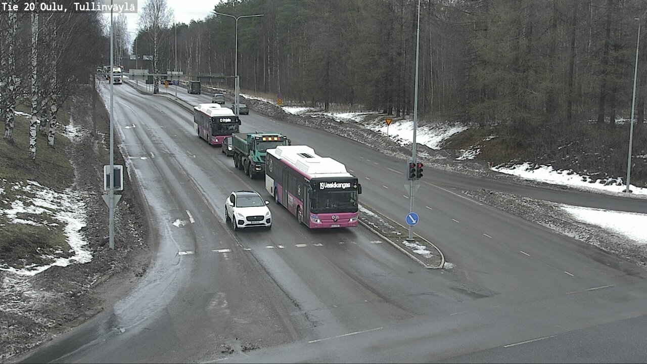 Weather Camera Image Road 20 Oulu, Tullinväylä, Oulu, Pohjois-Pohjanmaa