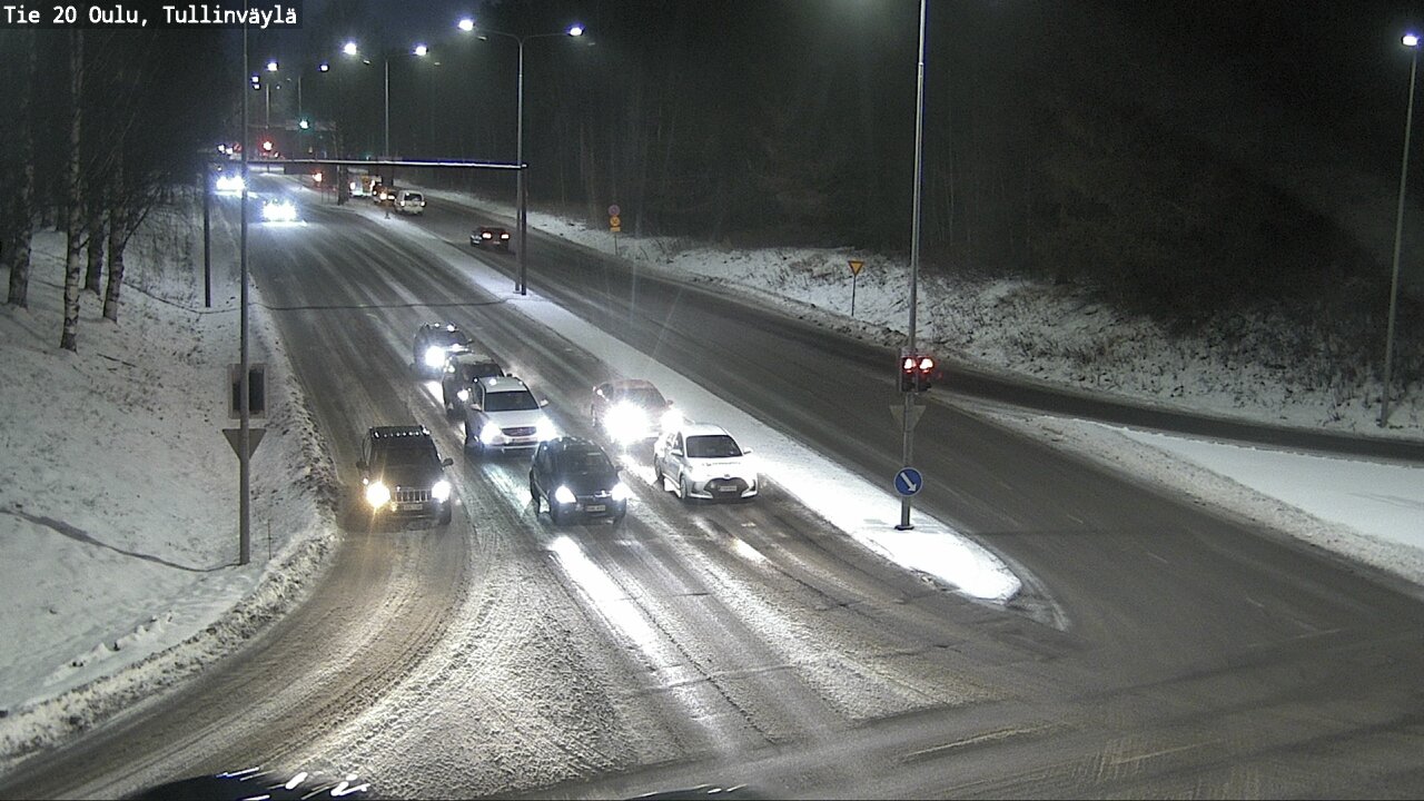 Weather Camera Image Väg 20 Uleåborg, Tullinväylä, Oulu, Pohjois-Pohjanmaa