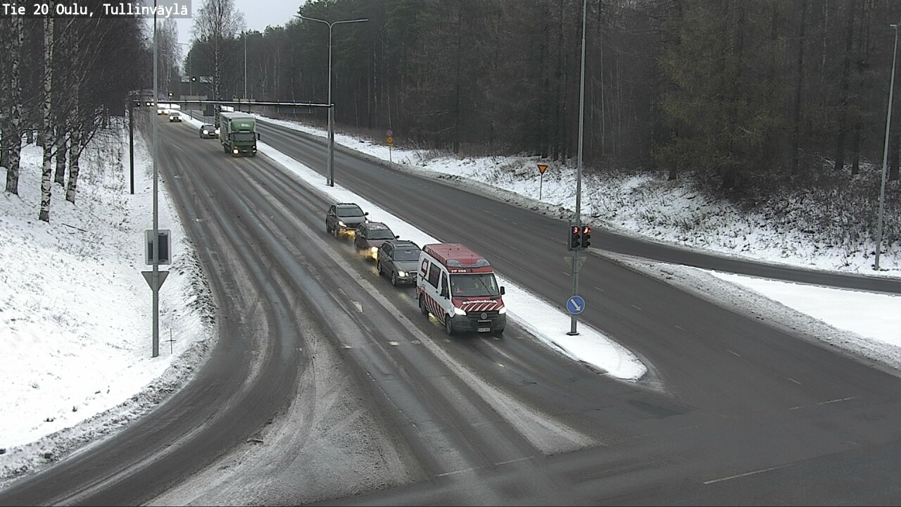 Weather Camera Image Väg 20 Uleåborg, Tullinväylä, Oulu, Pohjois-Pohjanmaa