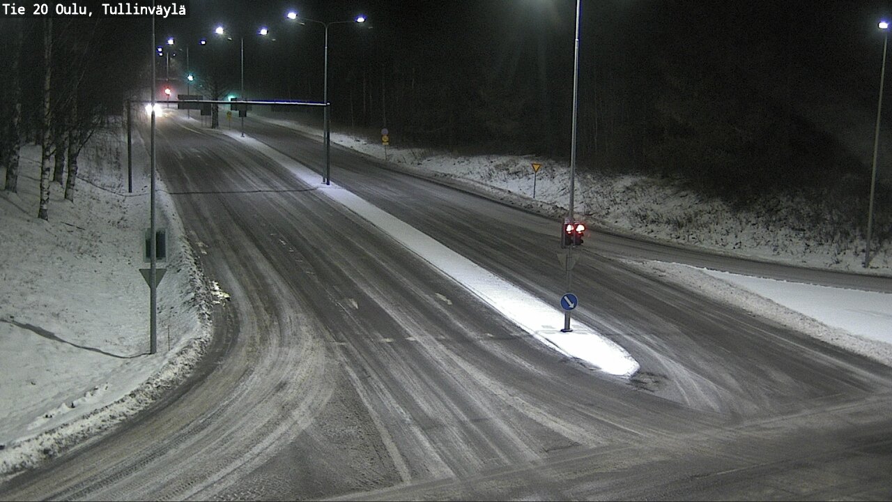 Weather Camera Image Väg 20 Uleåborg, Tullinväylä, Oulu, Pohjois-Pohjanmaa