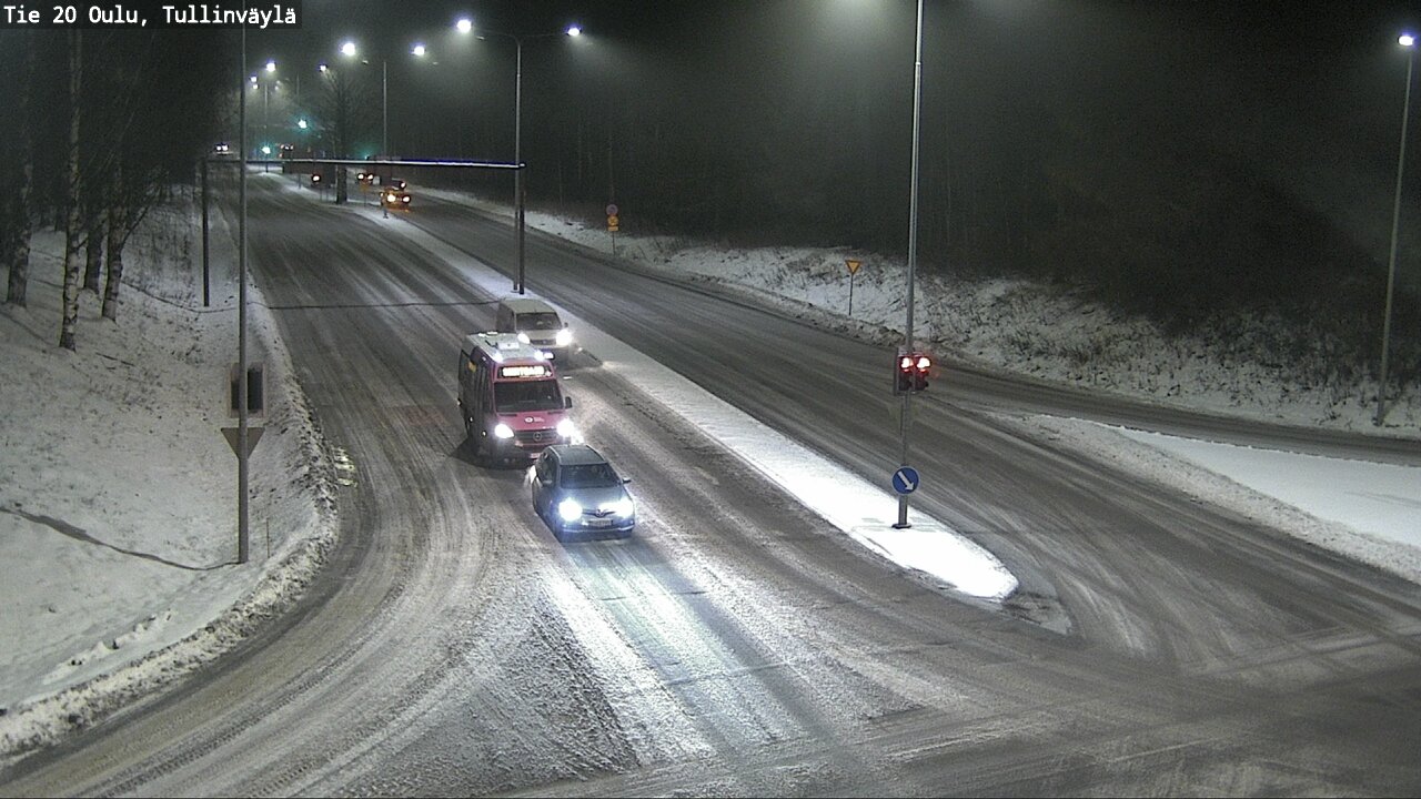 Weather Camera Image Väg 20 Uleåborg, Tullinväylä, Oulu, Pohjois-Pohjanmaa