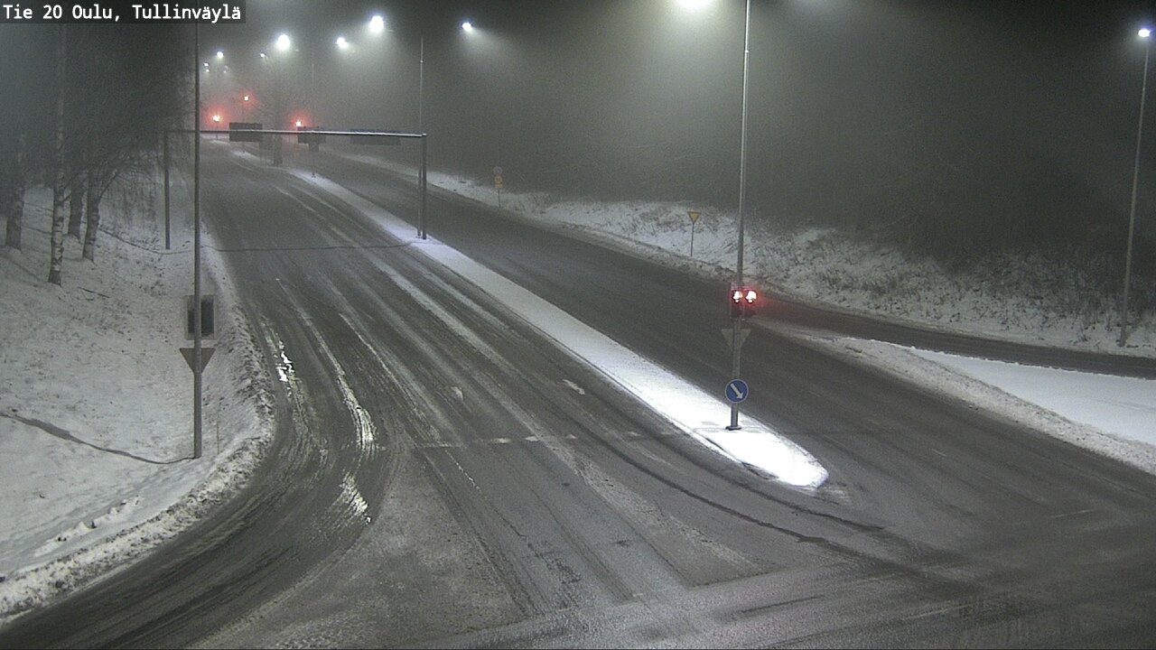 Weather Camera Image Väg 20 Uleåborg, Tullinväylä, Oulu, Pohjois-Pohjanmaa
