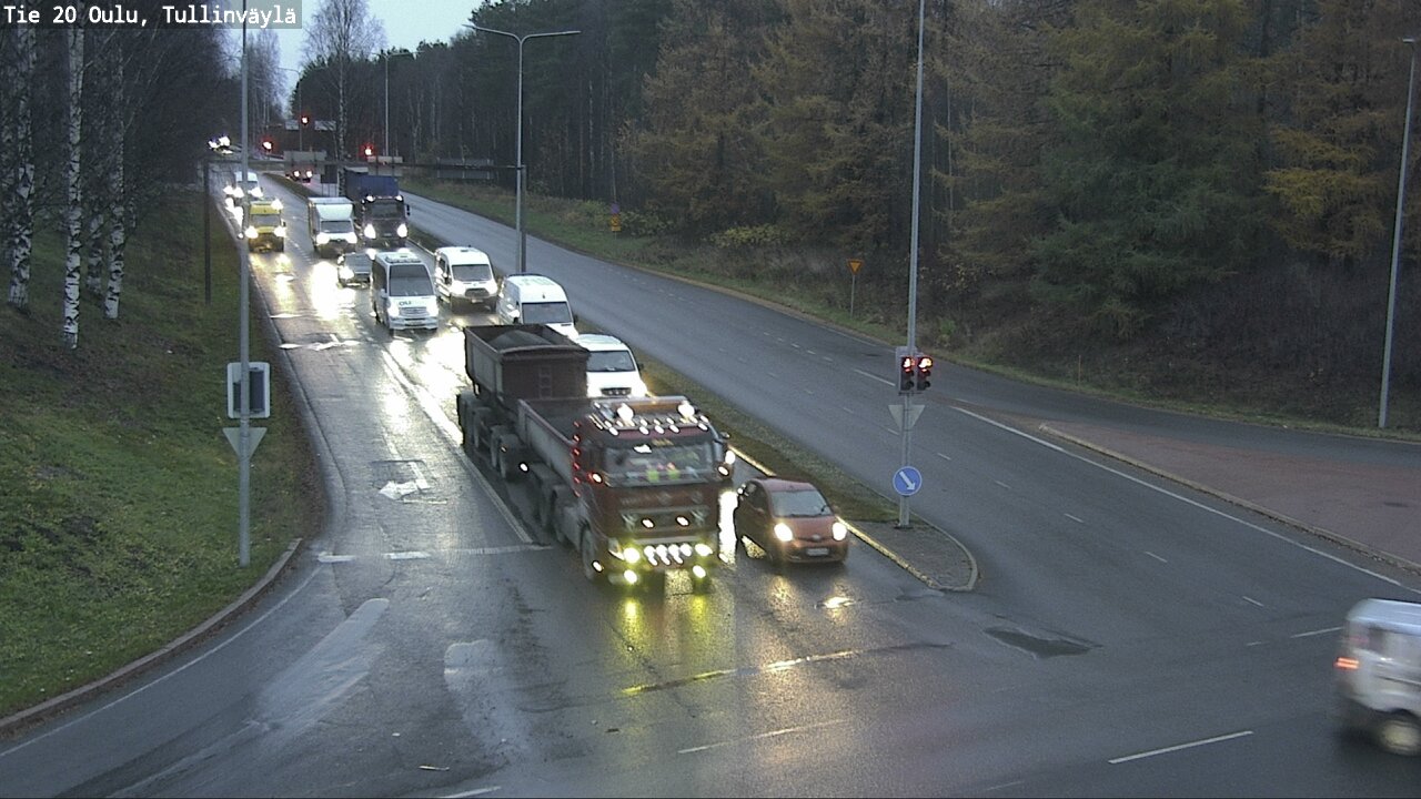 Weather Camera Image Road 20 Oulu, Tullinväylä, Oulu, Pohjois-Pohjanmaa