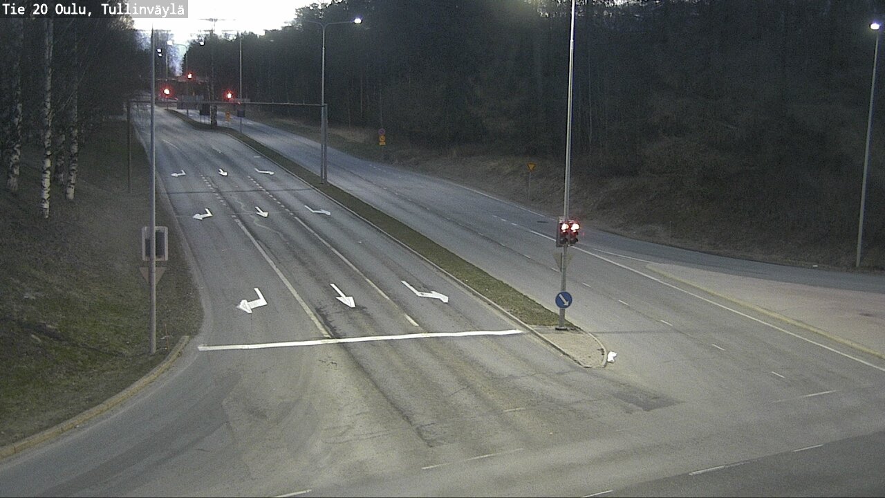 Weather Camera Image Road 20 Oulu, Tullinväylä, Oulu, Pohjois-Pohjanmaa