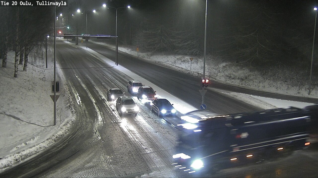 Weather Camera Image Väg 20 Uleåborg, Tullinväylä, Oulu, Pohjois-Pohjanmaa