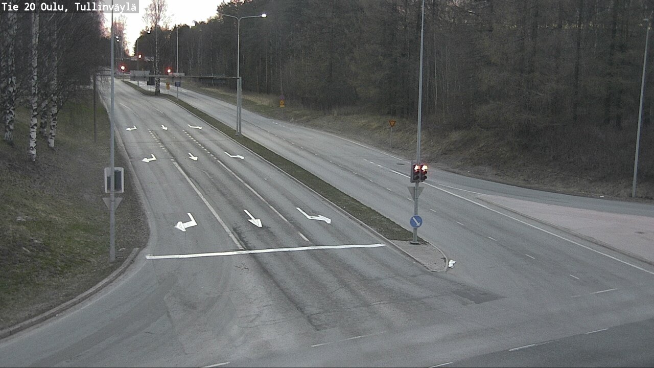 Weather Camera Image Road 20 Oulu, Tullinväylä, Oulu, Pohjois-Pohjanmaa