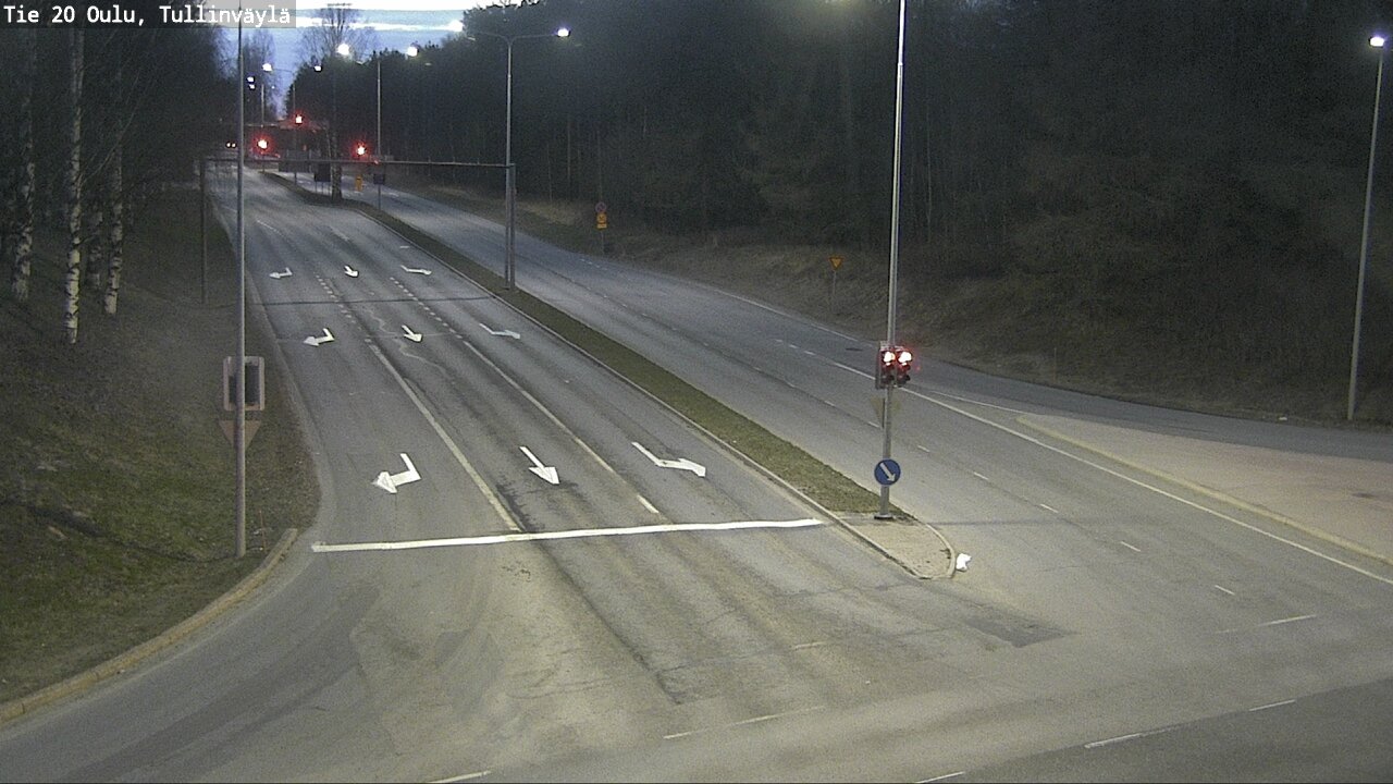 Weather Camera Image Road 20 Oulu, Tullinväylä, Oulu, Pohjois-Pohjanmaa