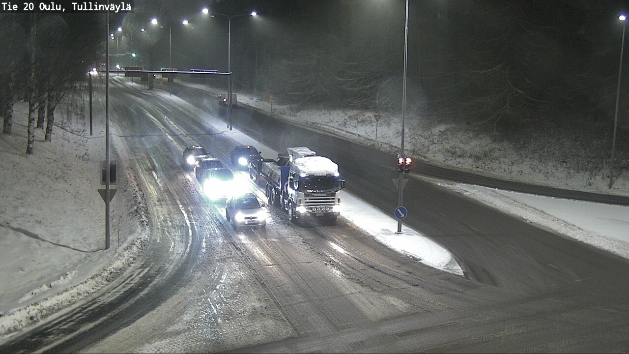 Weather Camera Image Väg 20 Uleåborg, Tullinväylä, Oulu, Pohjois-Pohjanmaa