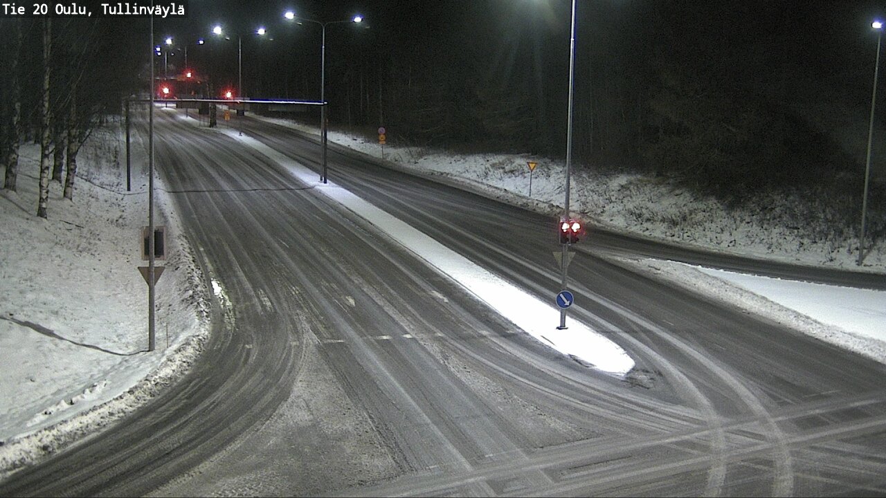 Weather Camera Image Väg 20 Uleåborg, Tullinväylä, Oulu, Pohjois-Pohjanmaa