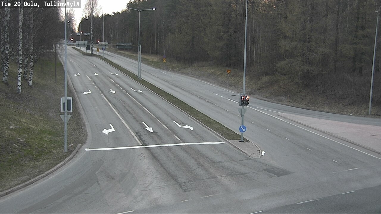 Weather Camera Image Road 20 Oulu, Tullinväylä, Oulu, Pohjois-Pohjanmaa
