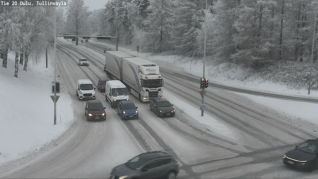 Weather Camera Image Väg 20 Uleåborg, Tullinväylä, Oulu, Pohjois-Pohjanmaa