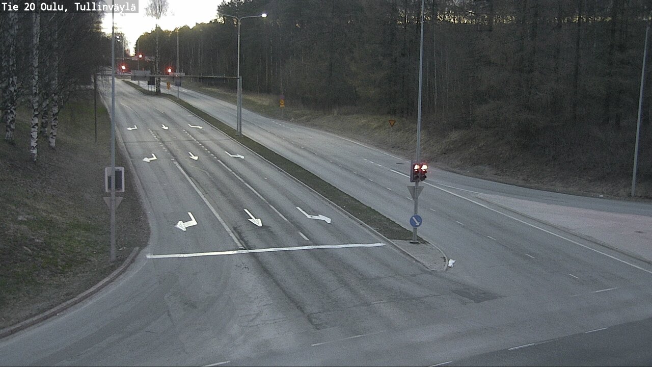 Weather Camera Image Road 20 Oulu, Tullinväylä, Oulu, Pohjois-Pohjanmaa