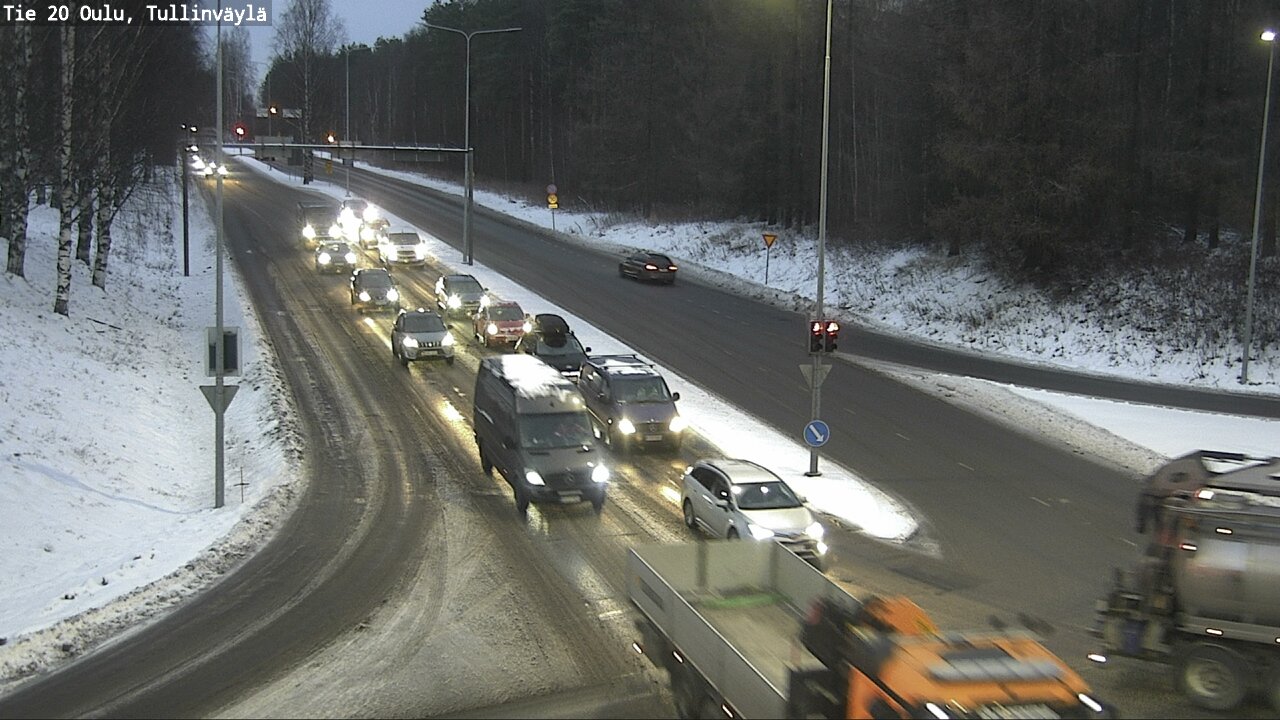Weather Camera Image Väg 20 Uleåborg, Tullinväylä, Oulu, Pohjois-Pohjanmaa