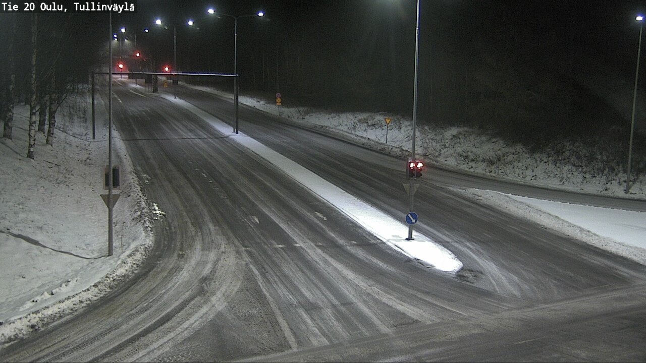Weather Camera Image Väg 20 Uleåborg, Tullinväylä, Oulu, Pohjois-Pohjanmaa