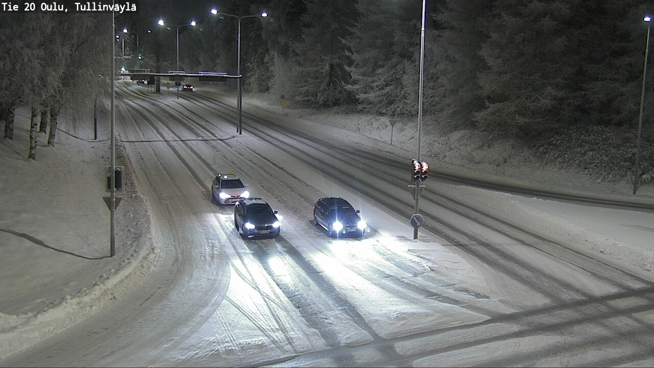 Weather Camera Image Väg 20 Uleåborg, Tullinväylä, Oulu, Pohjois-Pohjanmaa