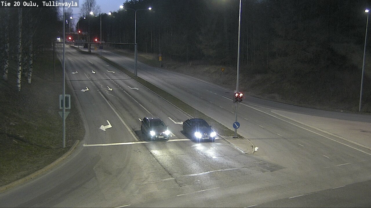 Weather Camera Image Road 20 Oulu, Tullinväylä, Oulu, Pohjois-Pohjanmaa