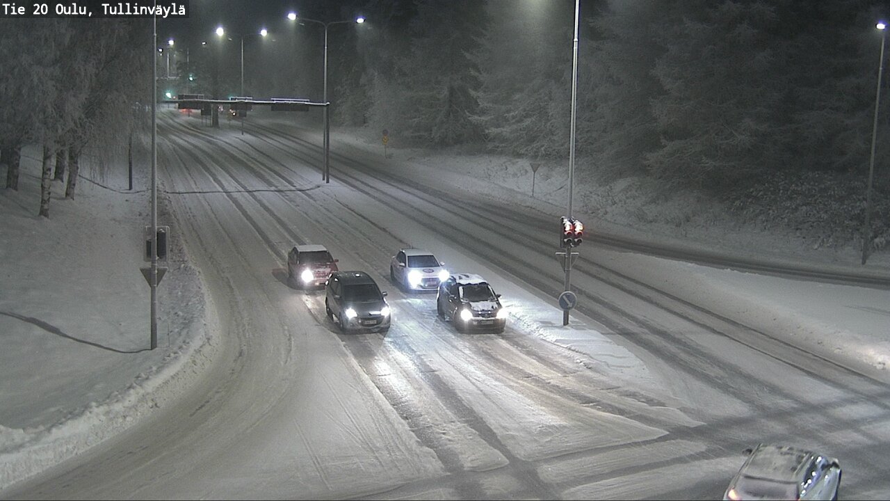 Weather Camera Image Väg 20 Uleåborg, Tullinväylä, Oulu, Pohjois-Pohjanmaa