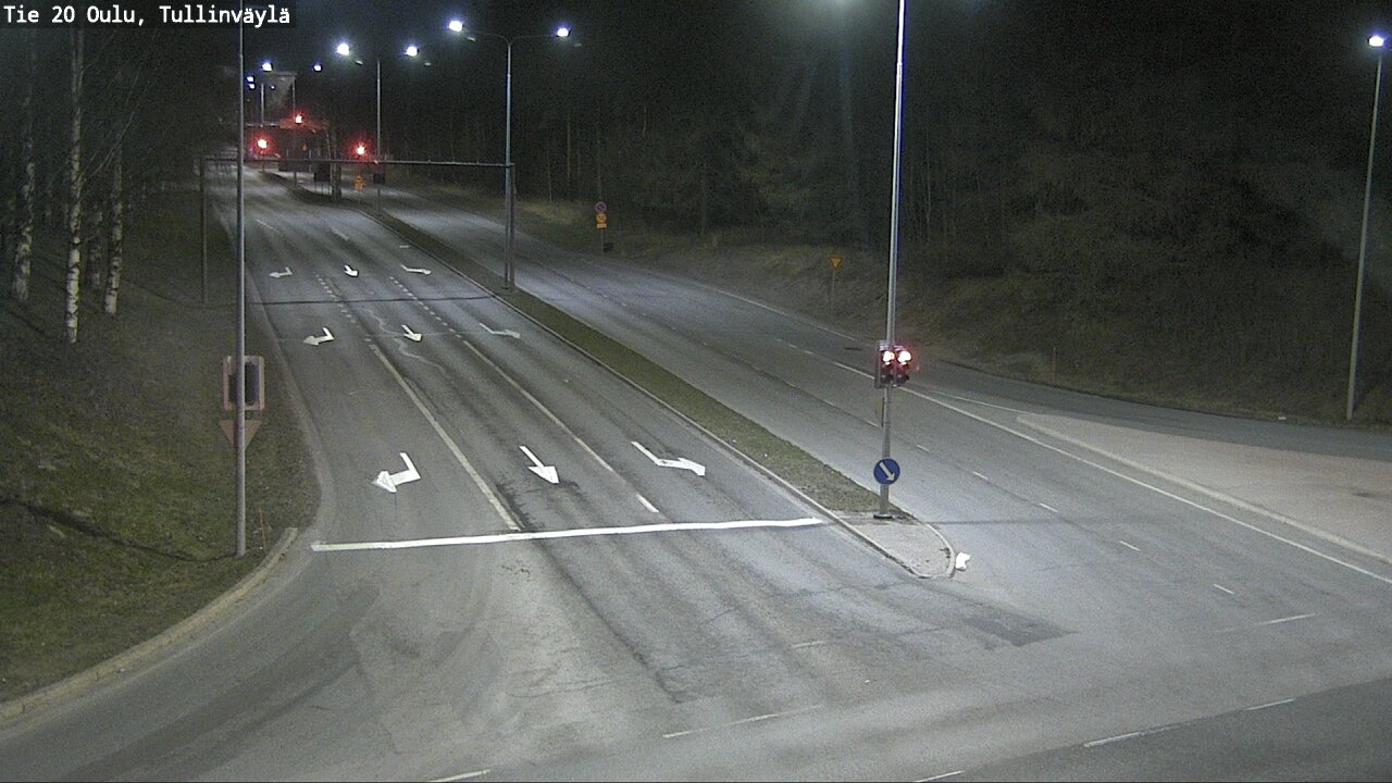 Weather Camera Image Väg 20 Uleåborg, Tullinväylä, Oulu, Pohjois-Pohjanmaa