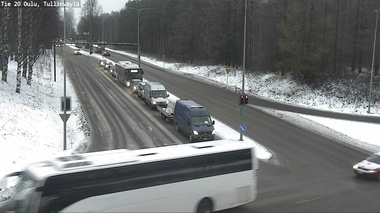 Weather Camera Image Väg 20 Uleåborg, Tullinväylä, Oulu, Pohjois-Pohjanmaa