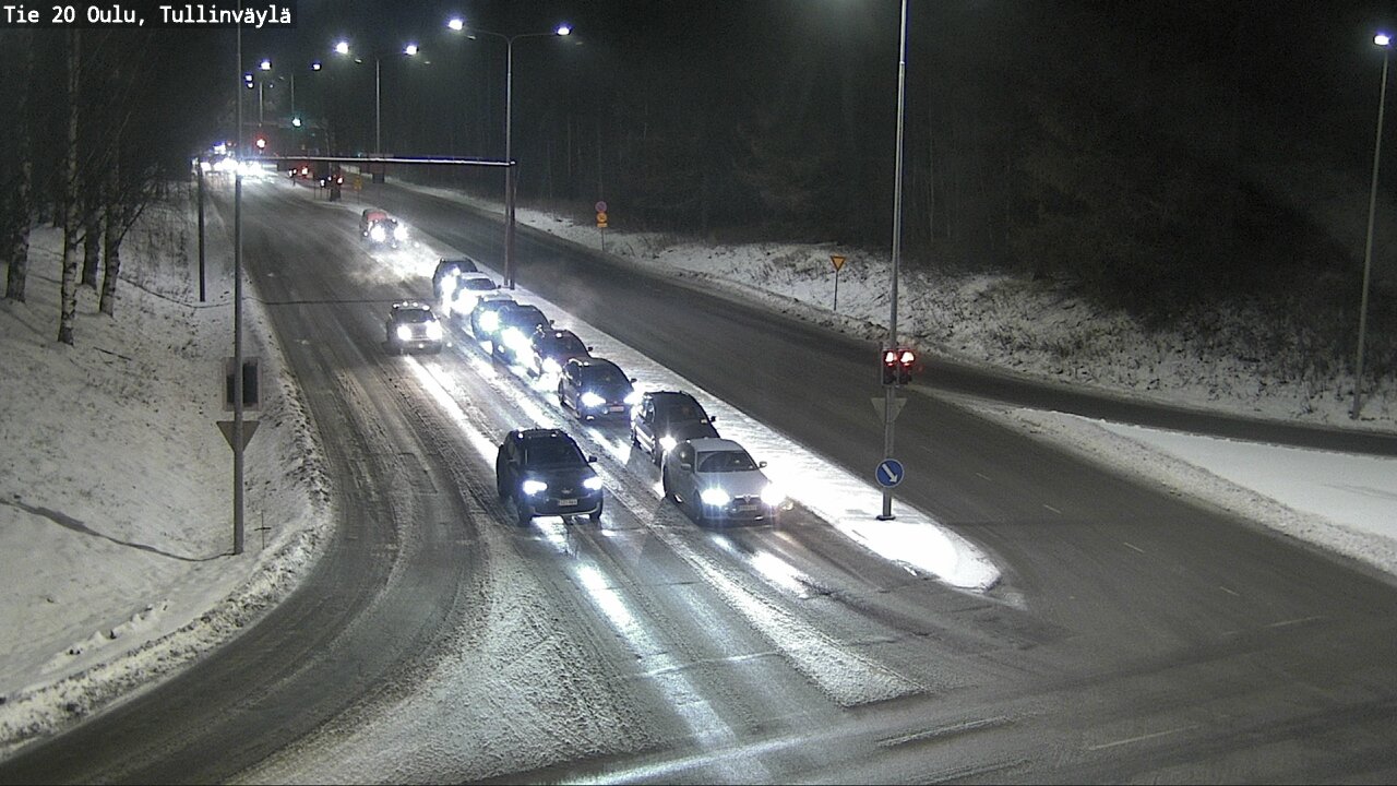 Weather Camera Image Road 20 Oulu, Tullinväylä, Oulu, Pohjois-Pohjanmaa