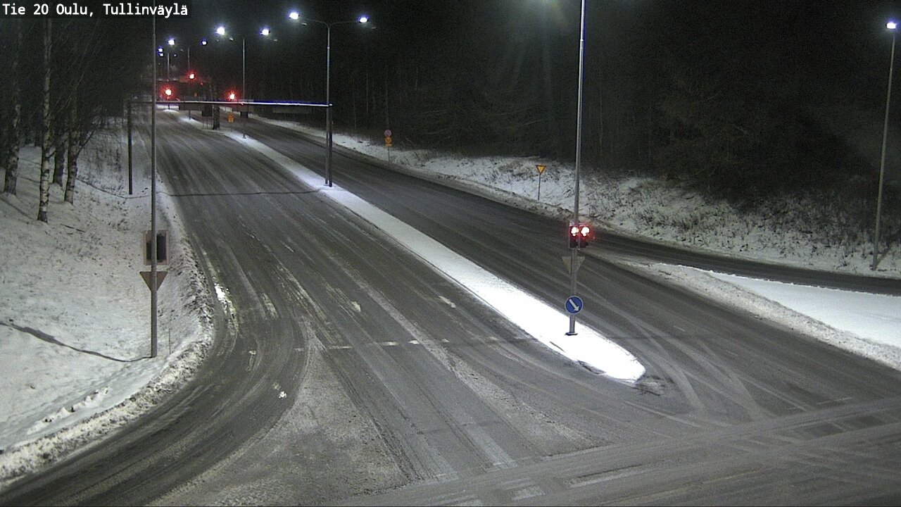 Weather Camera Image Väg 20 Uleåborg, Tullinväylä, Oulu, Pohjois-Pohjanmaa