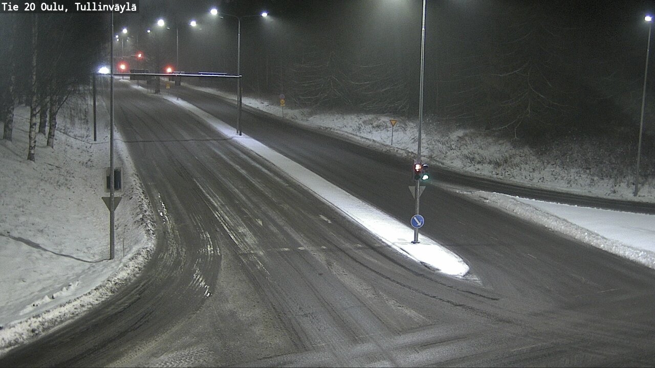 Weather Camera Image Väg 20 Uleåborg, Tullinväylä, Oulu, Pohjois-Pohjanmaa