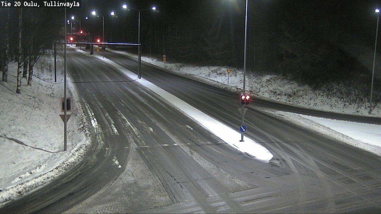 Weather Camera Image Väg 20 Uleåborg, Tullinväylä, Oulu, Pohjois-Pohjanmaa