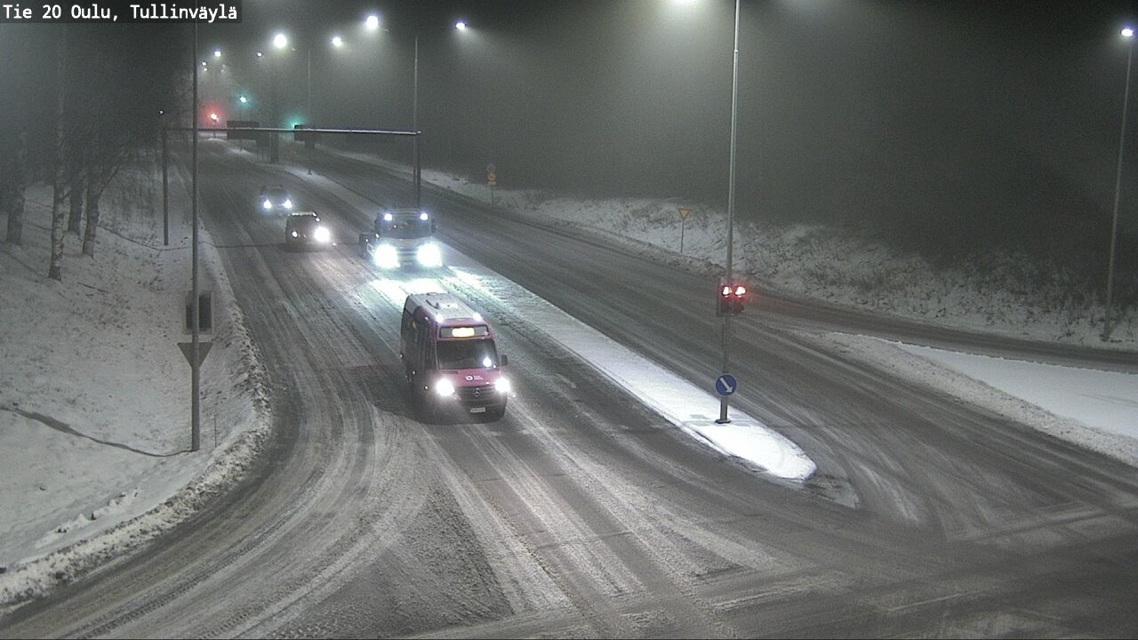 Weather Camera Image Väg 20 Uleåborg, Tullinväylä, Oulu, Pohjois-Pohjanmaa