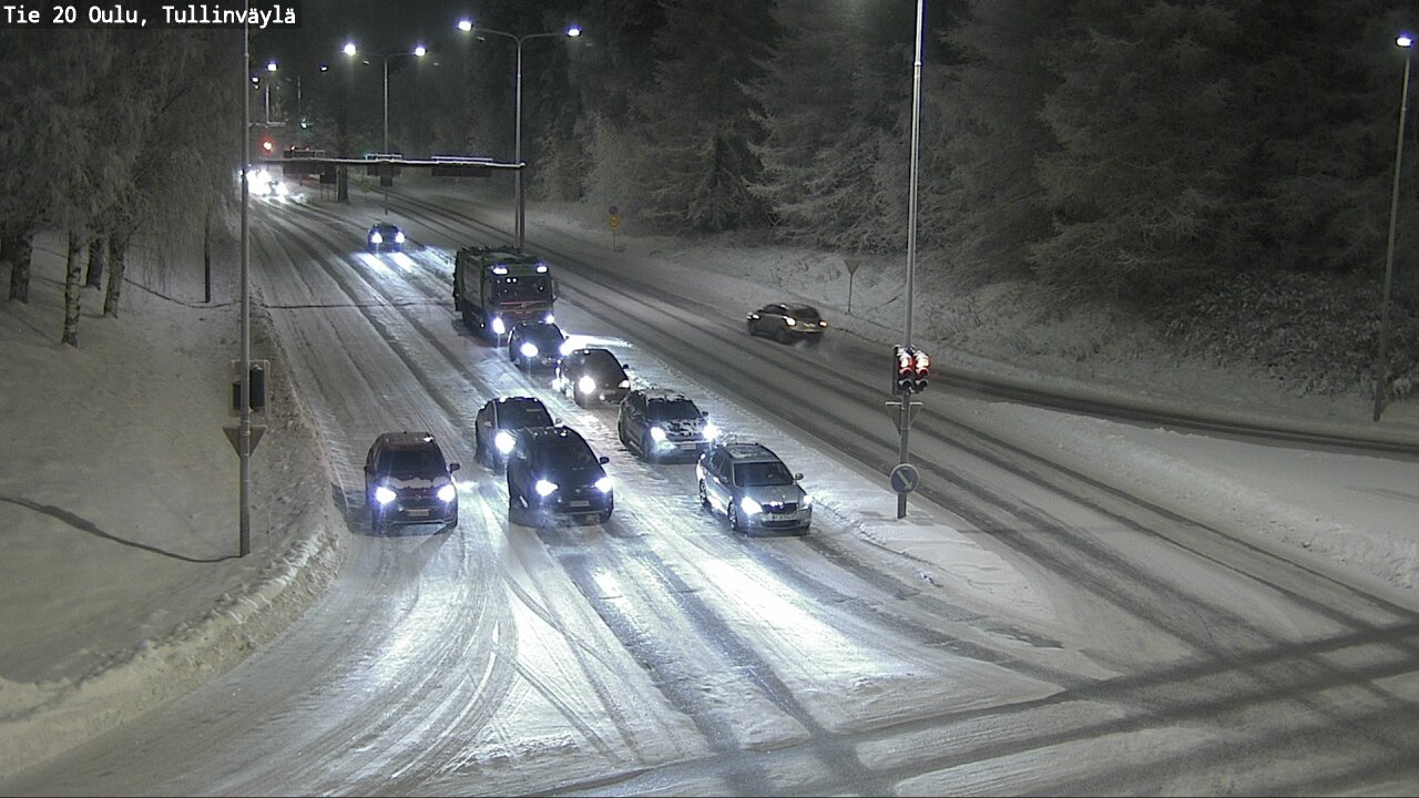 Weather Camera Image Väg 20 Uleåborg, Tullinväylä, Oulu, Pohjois-Pohjanmaa