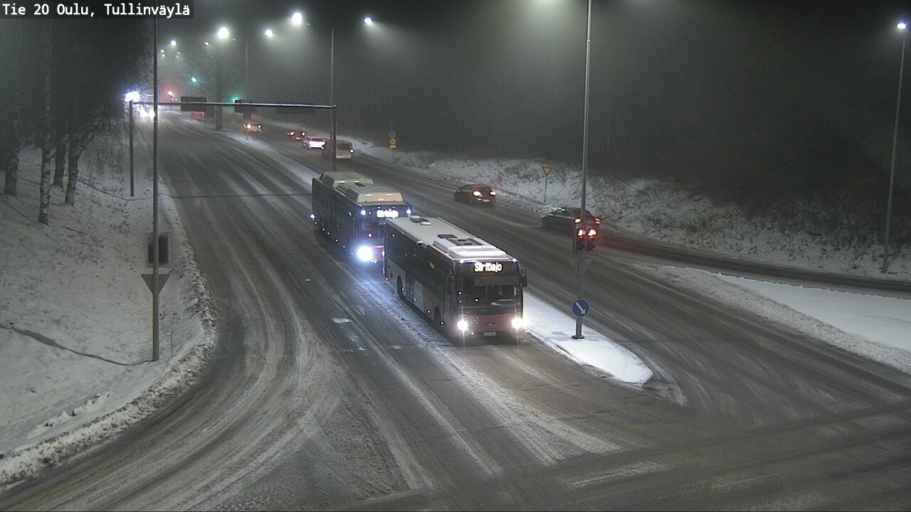 Weather Camera Image Väg 20 Uleåborg, Tullinväylä, Oulu, Pohjois-Pohjanmaa