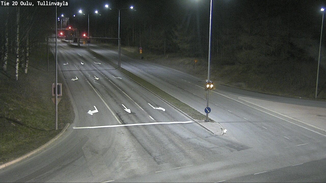 Weather Camera Image Väg 20 Uleåborg, Tullinväylä, Oulu, Pohjois-Pohjanmaa