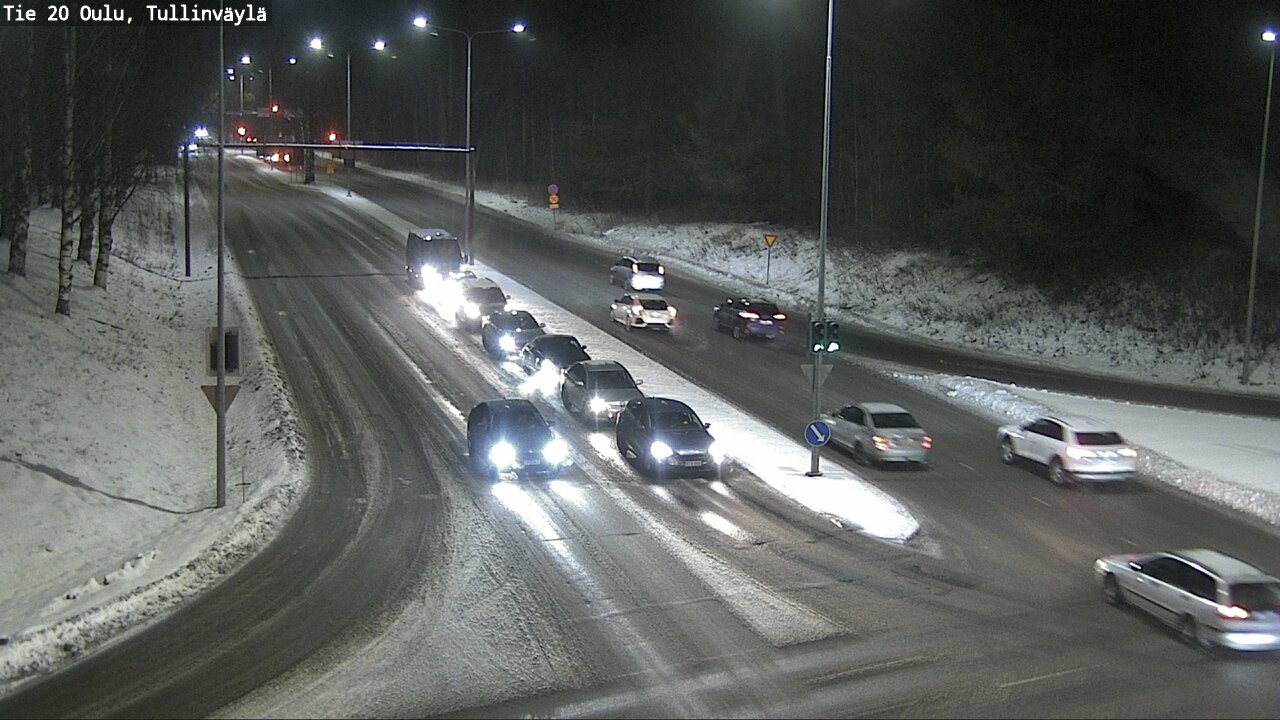 Weather Camera Image Road 20 Oulu, Tullinväylä, Oulu, Pohjois-Pohjanmaa